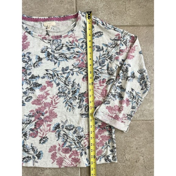 Cupid Size Large Blush Floral Spring Pullover Sweater Top NWT - Picture 3 of 6